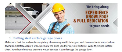 Tips - Garage Door Repair Wheeling